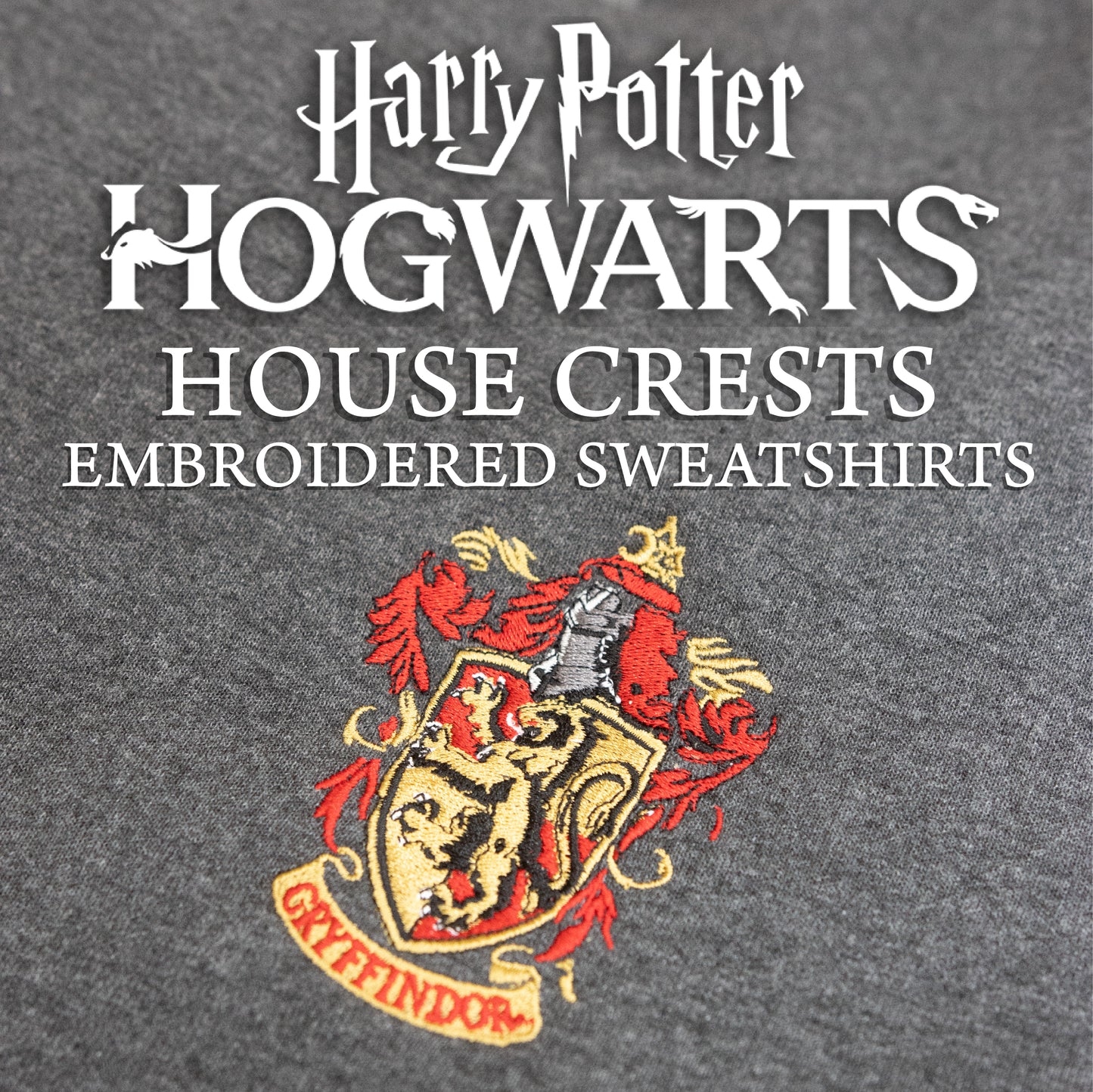 Hogwarts Crests Embroidered Sweatshirts/Hoodies